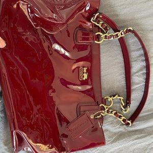Coach patent leather handbag